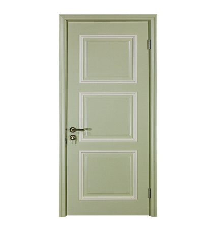 Simple rectangular patterns wooden panel door