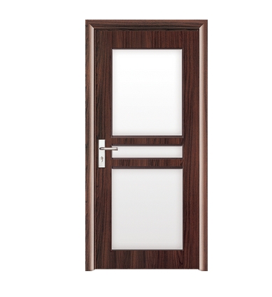 Large window glass PVC door