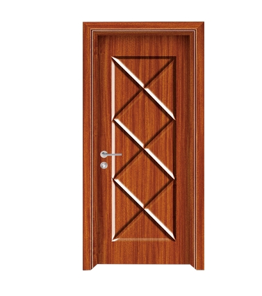 Cross lines panel PVC door