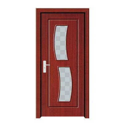 S-type patterns glass PVC door