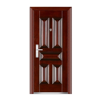 Combination patterns steel entry door