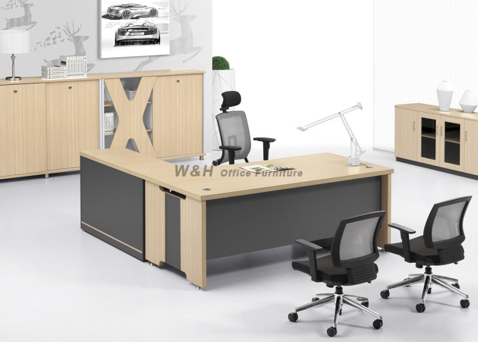 Wooden modern manager office desk