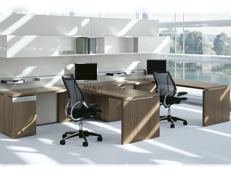 Double seats modern office cubicles