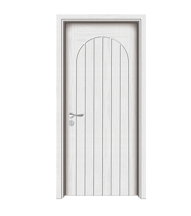 Multi-lines wooden flush door