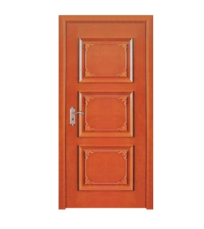 Rectangle carved wooden panel door