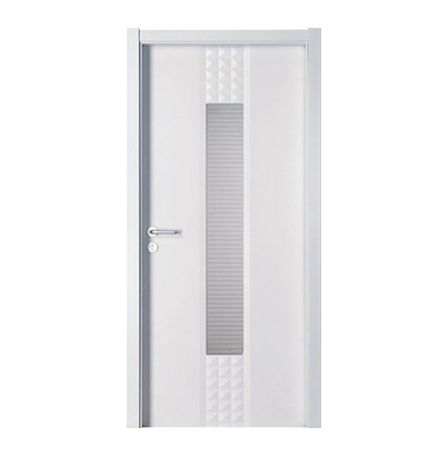 light color long strip patterns glass PVC door