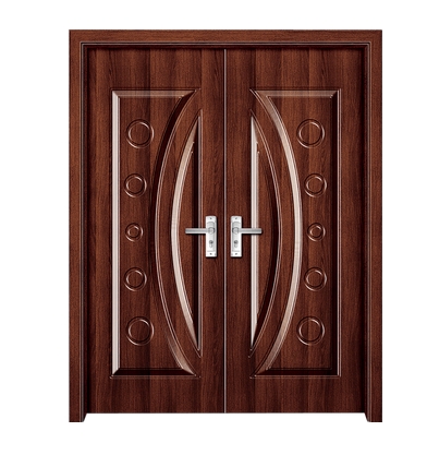 Fashion patterns panel PVC double leaf door