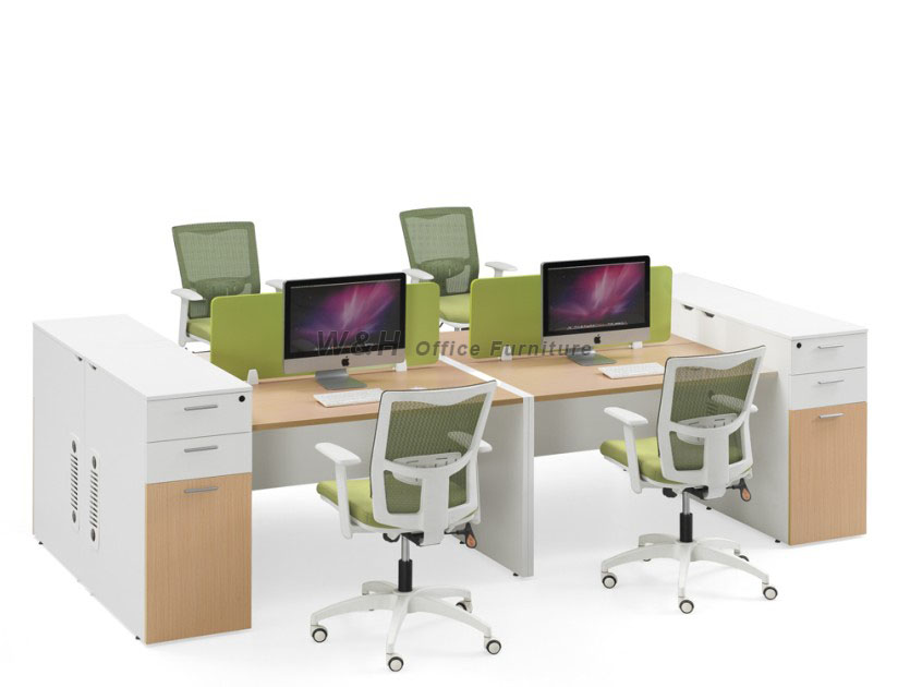 four seats modern office cubicles